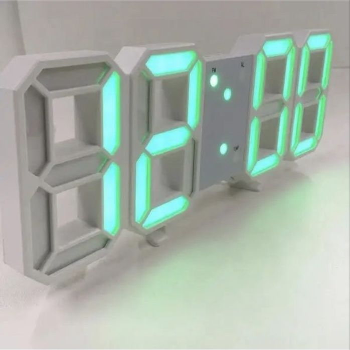 Настольные электронные часы с LED подсветкой