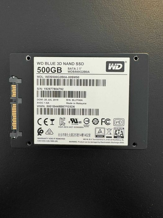 Disco SSD 500GB SATA 2,5"