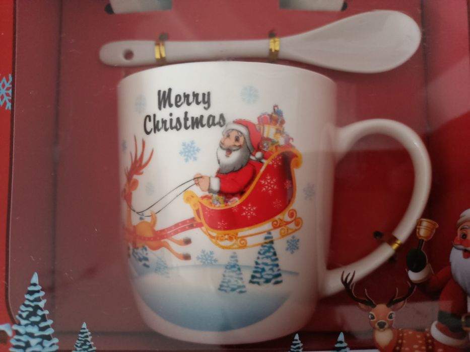 Duży kubek świąteczny z Mikołajem prezent