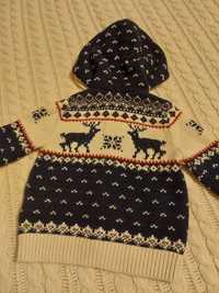 Sweter Ralph Lauren na chłopca. Sesja święta wełna 9 miesięcy