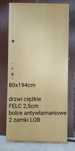 Drzwi 80 90 budowlane antywłamaniowe gospodarcze metalowe techniczne