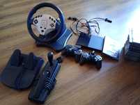 Konsola ps2 Slim zestaw z kierownicą