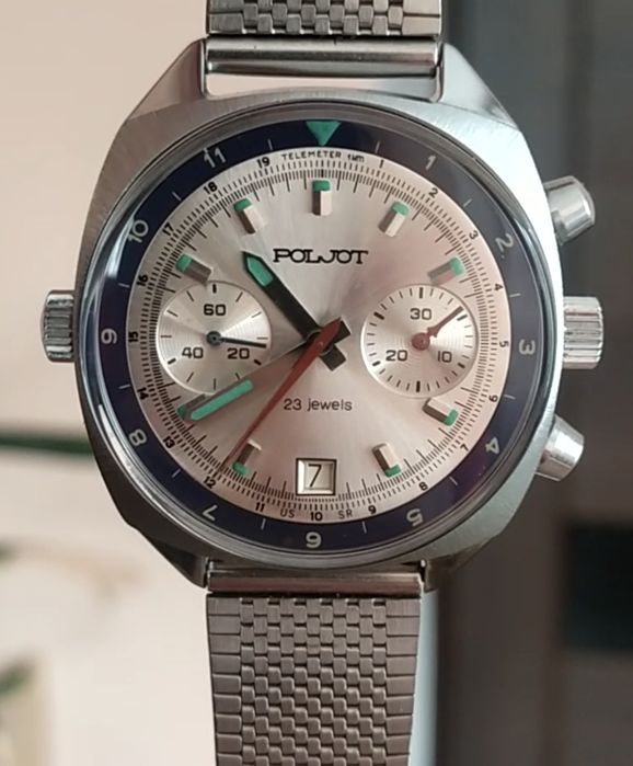 Часы полет хронограф 3133 новые