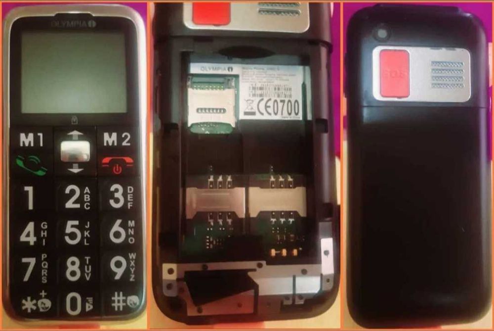 Кнопочные сотовые телефоны с кнопкой SOS, 2 шт. РАРИТЕТ