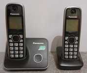 Telefon Panasonic KX-TG6611PD dwie słuchawki