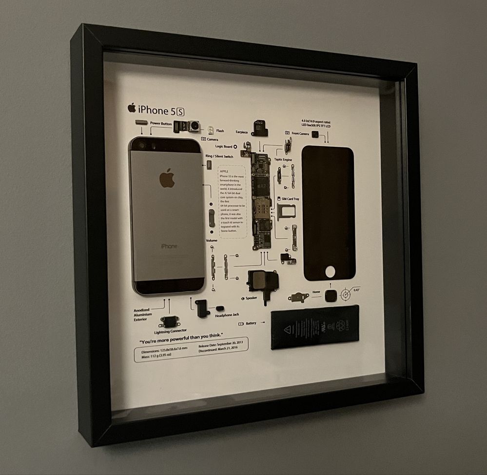 Obraz z części iPhone 5S – Dekoracja dla fana Apple