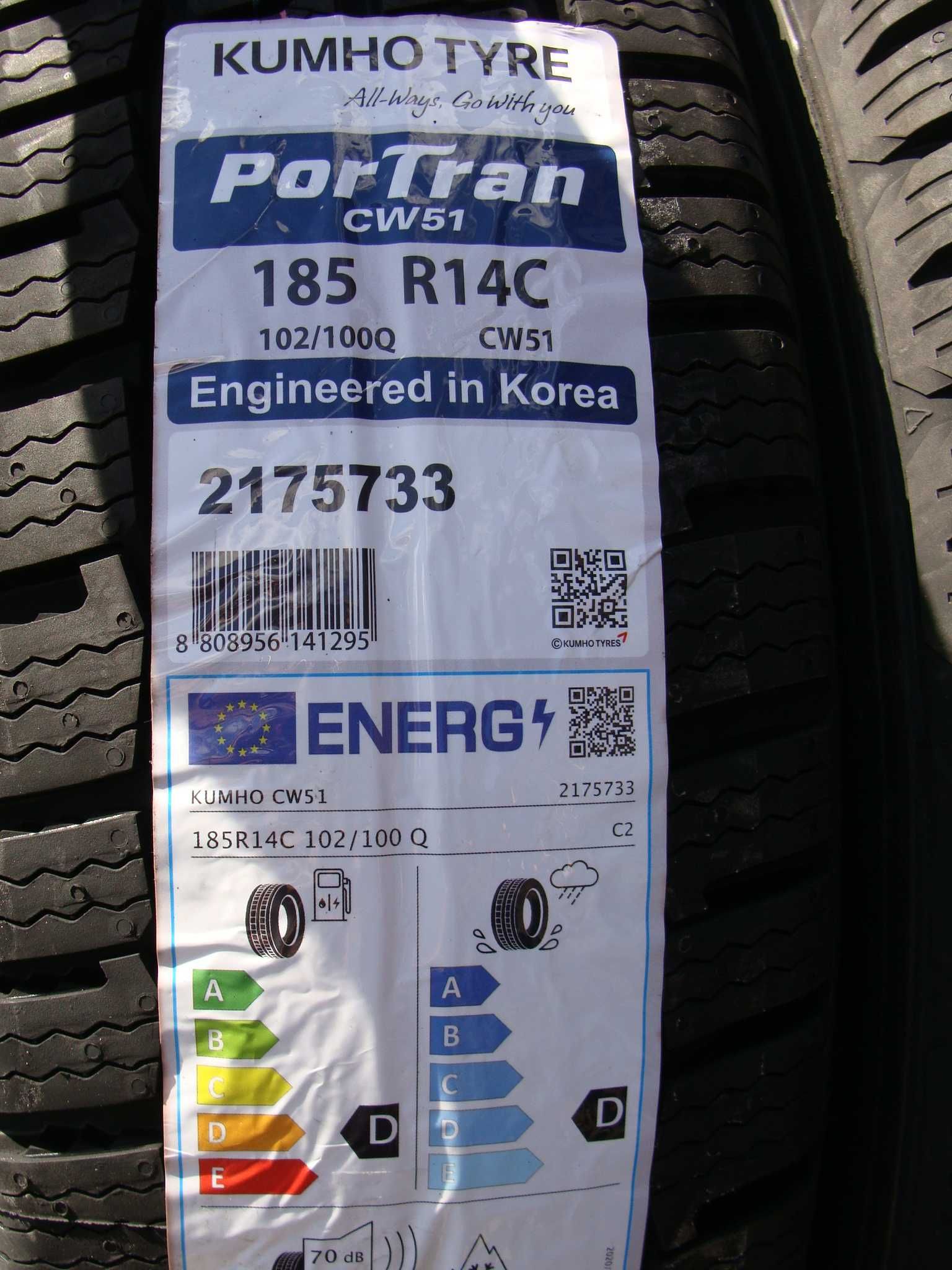 NOWE 185 R14C Kumho Winter PorTran CWS1