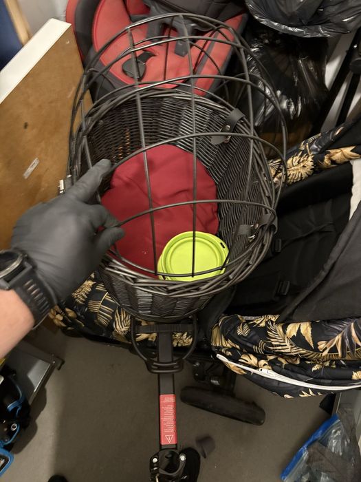 Koszyk rowerowy dla pieska wraz z bagaznikiem