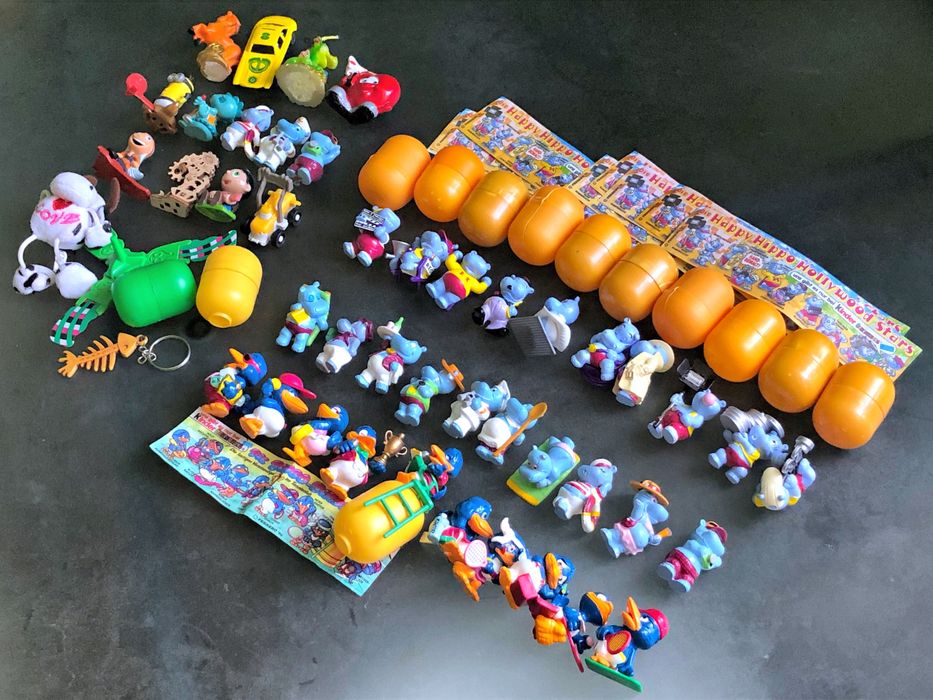 40 шт Kinder Surprise (Ferrero) 1992-1997: Бегемотики, пташки та інші