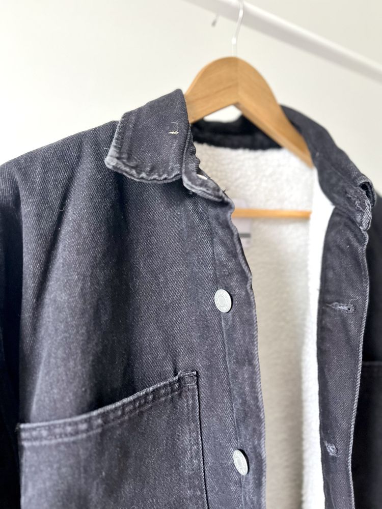 Ocieplana kurtka jeansowa katana sherpa
