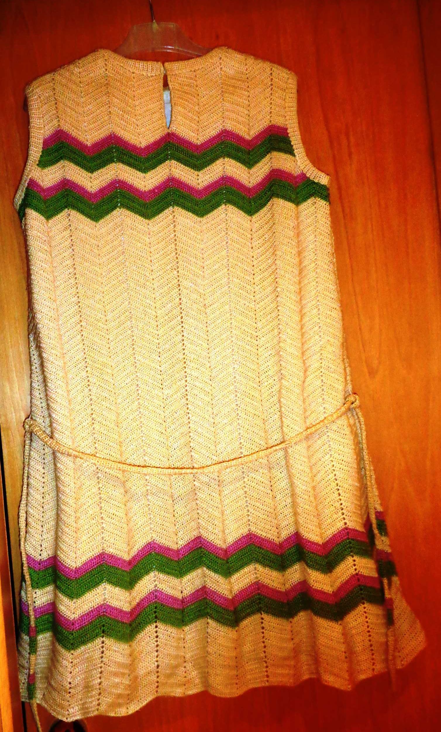 Vestido em crochet vintage