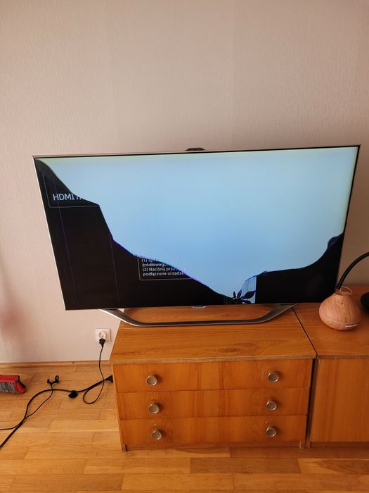 Telewizor samsung smart tv 55 cali uszkodzona matryca