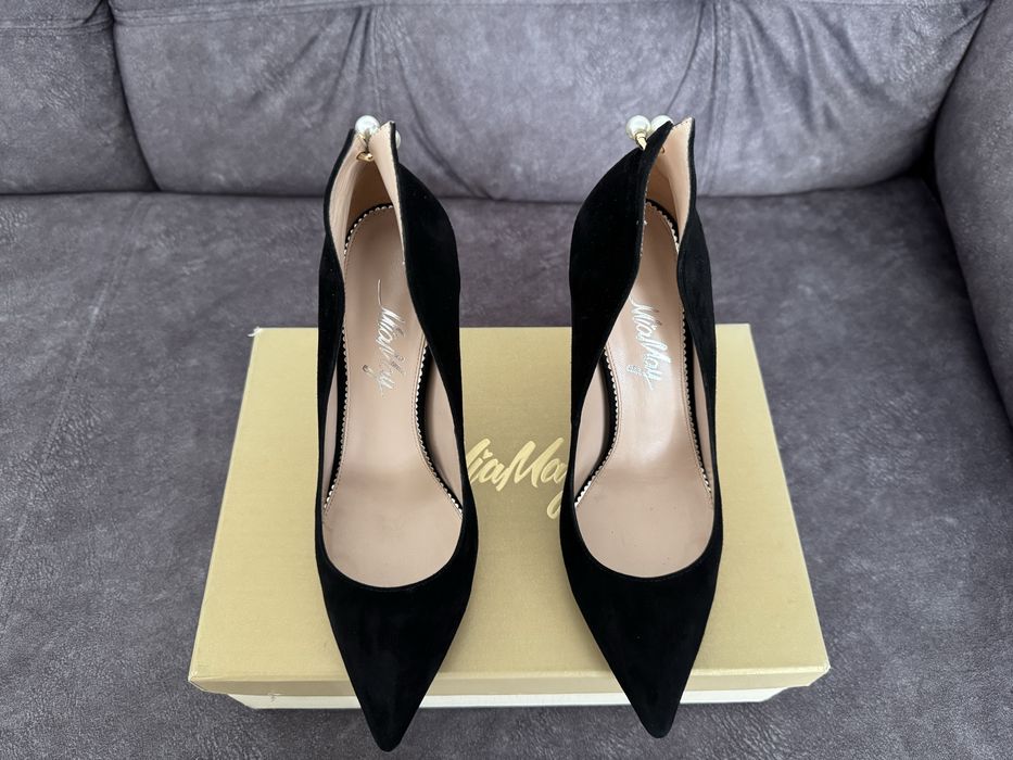 Туфлі човники натуральна замша