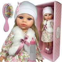 nowa lalka interaktywna jak żywa z włosami bobas mówi śpiewa pudełko