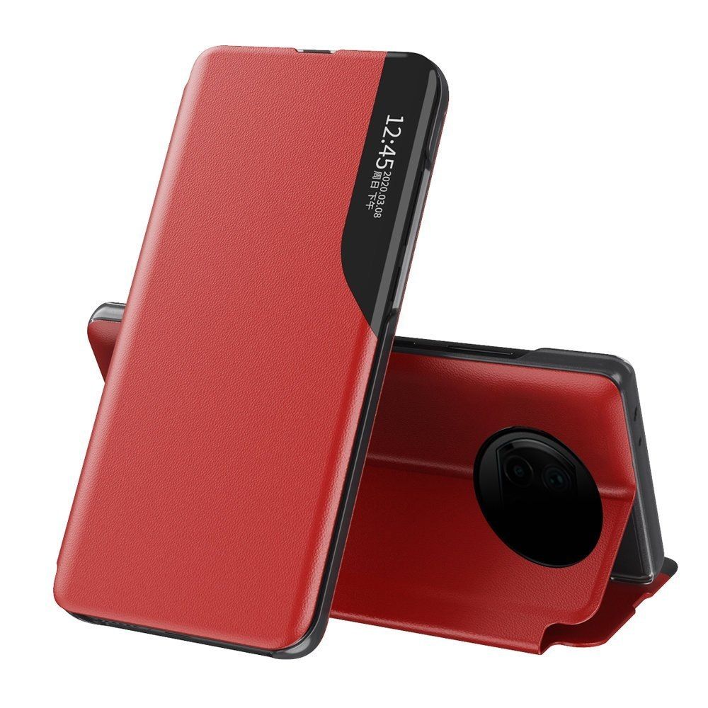 Etui Eco Leather View Case Z Klapką Xiaomi Redmi Note 9T 5G Czerwony
