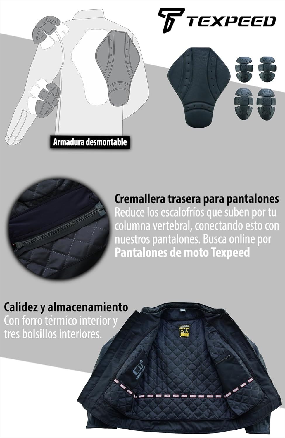 Casaco de cabedal mota