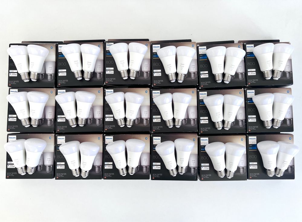 Zestaw 36szt Philips HUE White 800 zarówki smart led 9W E27