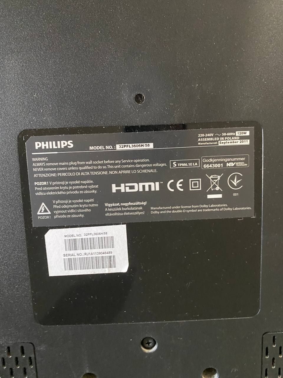 Телевізор Philips 32 дюйми