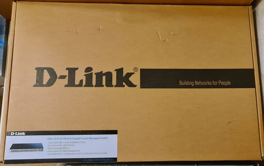 Комутатор D-Link DGS-1210-52 48-Port Gigabit Smart, 4SFP