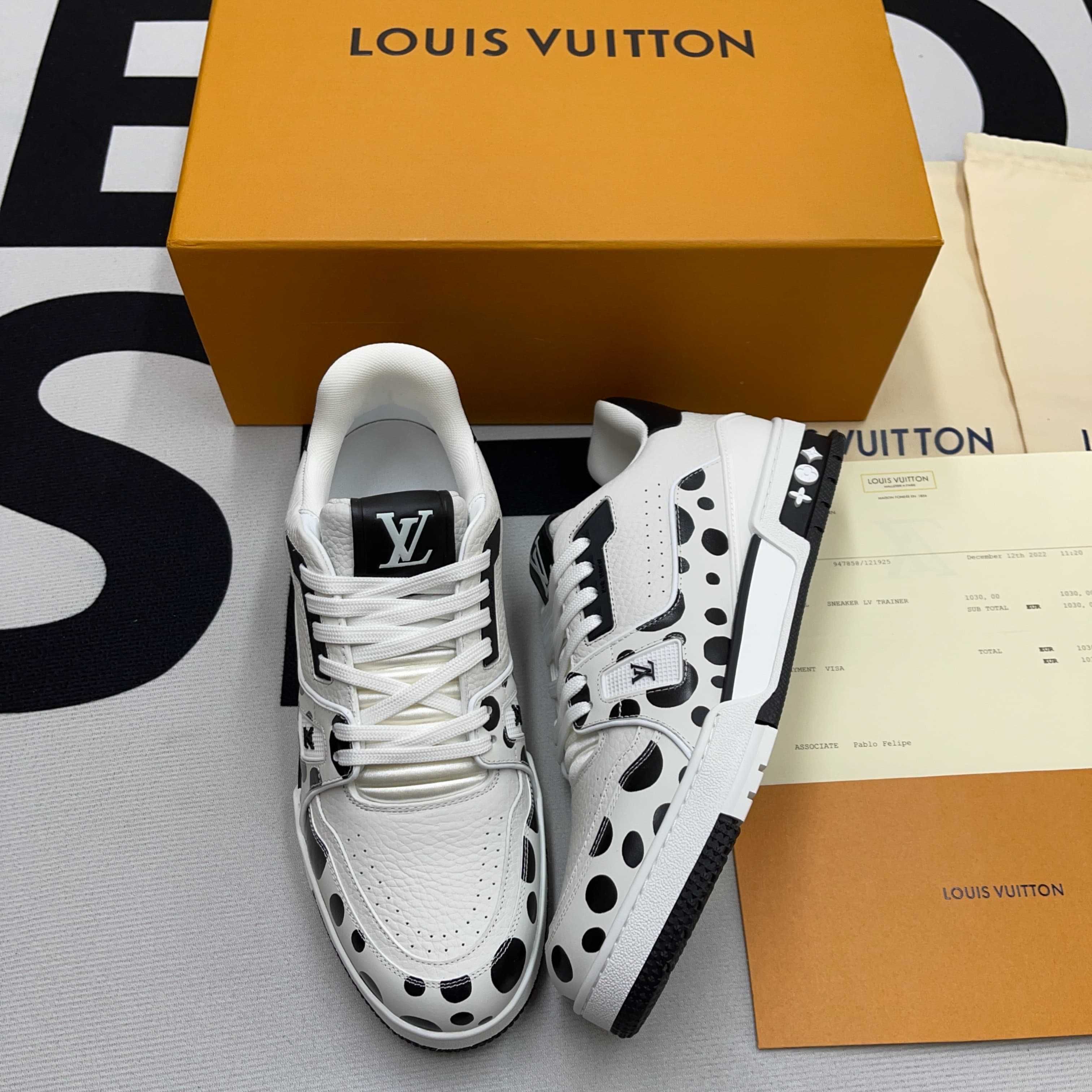 Buty Louis Vuitton LV x YK Trainer White Black (38-46)