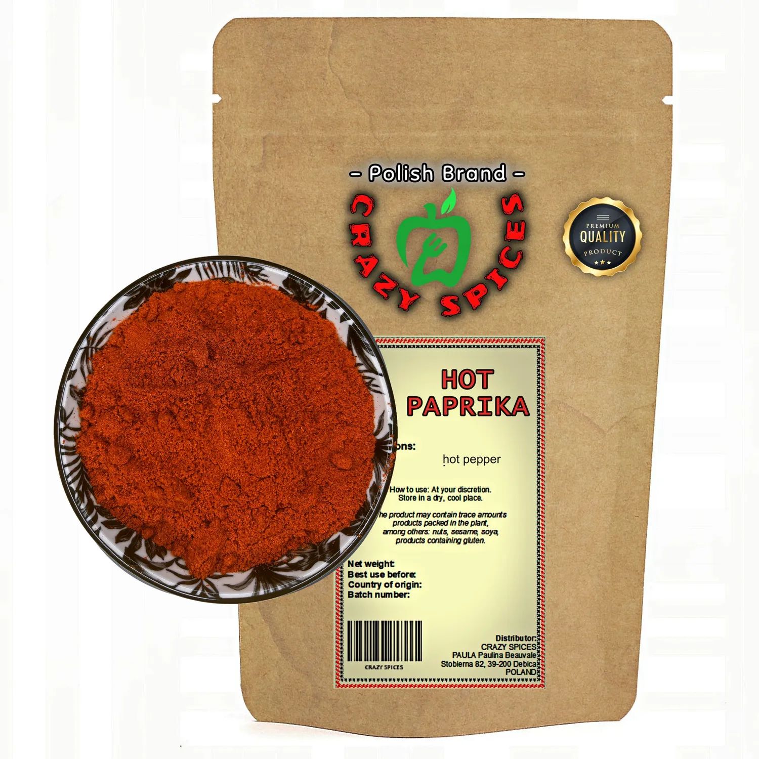 Papryka ostra mielona 1kg – Nowa jakość w kuchni, CrazySpices