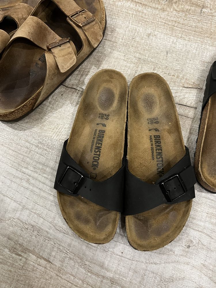 Тапки шльопанці birkenstock оригинал кожаные