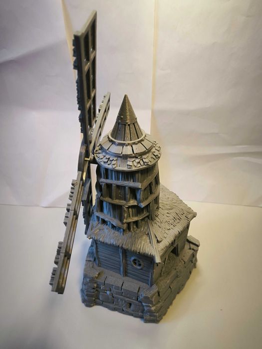Wiatrak/młyn Diorama Makieta RPG