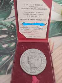 Medal pamiątkowy z okazji 25 rocznicy powstania ludowego wojska polski