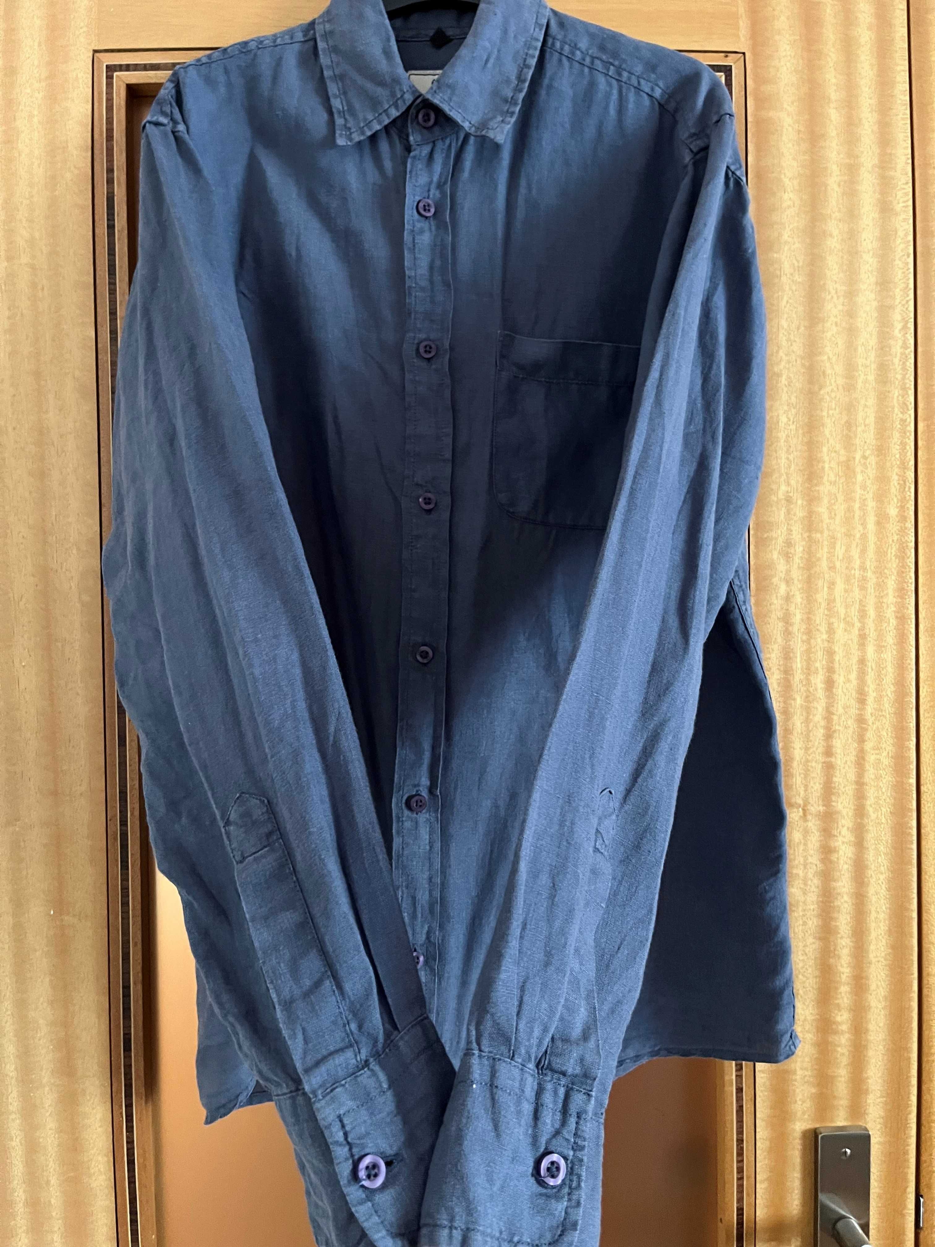 Camisa azul marinho - Homem - Tamanho S