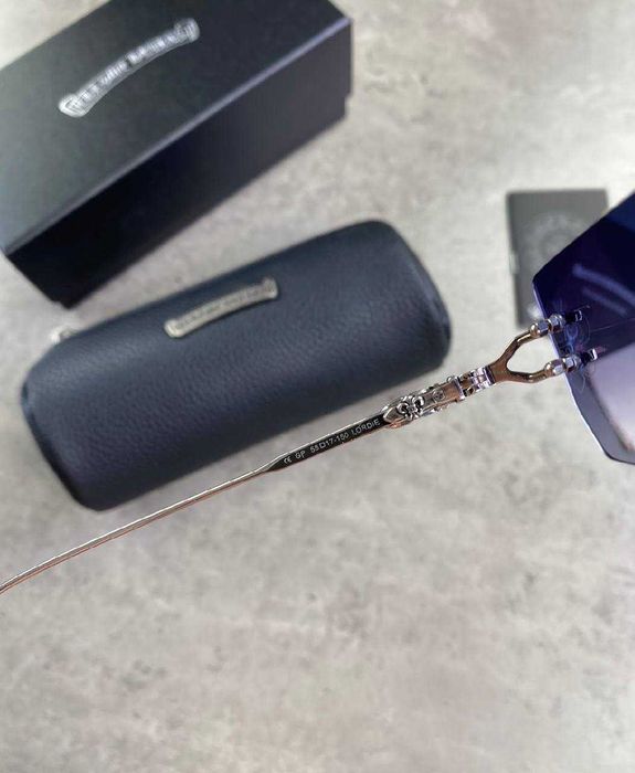 Мужские очки Chrome Hearts темные очки Хром Хартс солнцезащитные g208