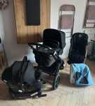 Bugaboo fox 3 all black czarny wózek 3w1 z dodatkami