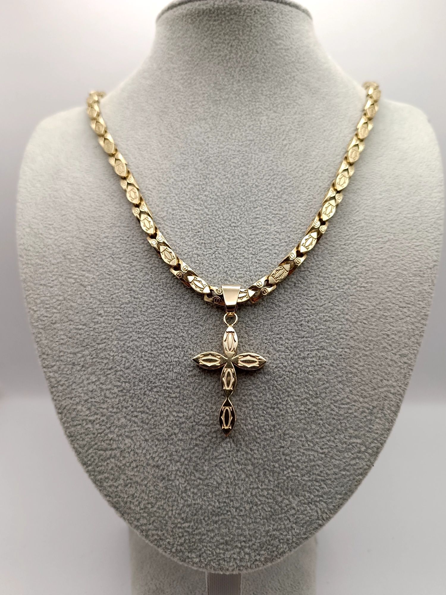 Złoty Krzyż Cartier Pr.585 14 K Nowy