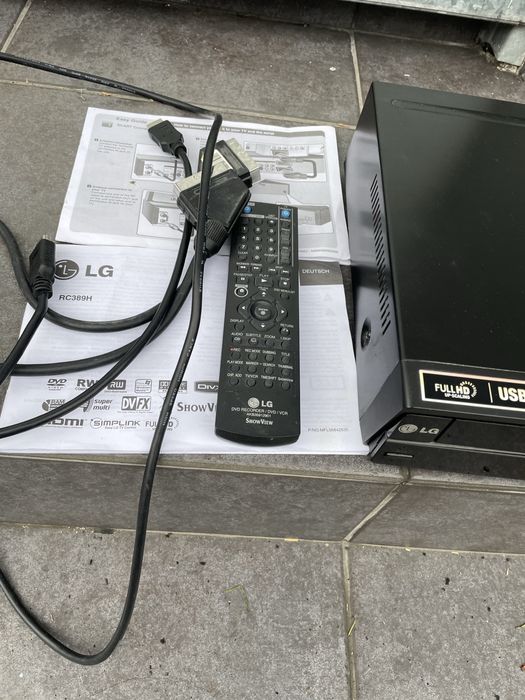 Nagrywarka LG, vhs, dvd, stan bardzo dobry