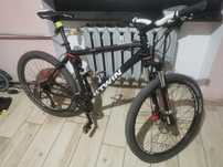 Rower górski B’Twin Rockrider MTB – 27 biegów, nowe części,