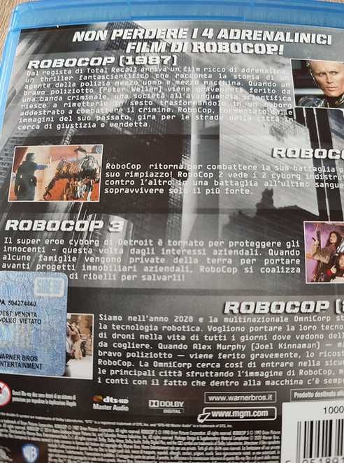 Robocop Blu-ray filmes 1, 2, 3 e 4 - NOVO