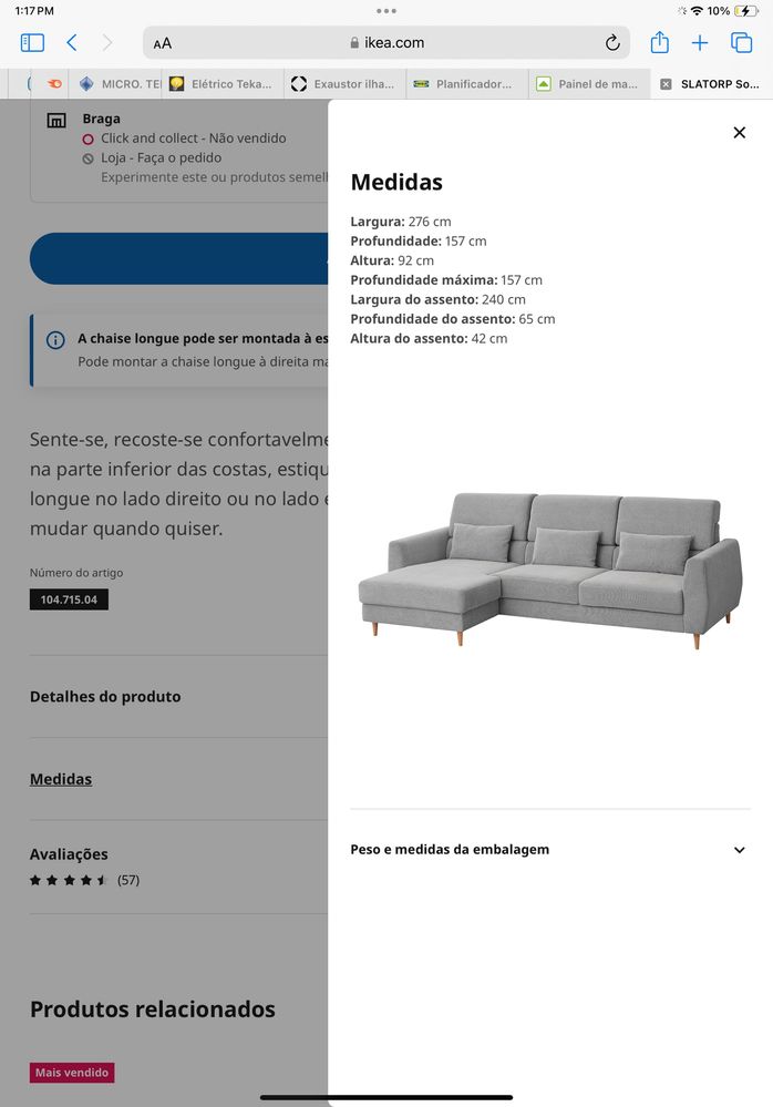 Sofá Slatorp IKEA