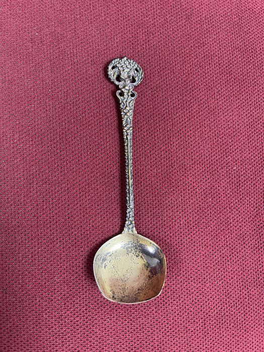 Stara Rosyjska Srebrna Złocona Łyżeczka do Cukru Srebro 916