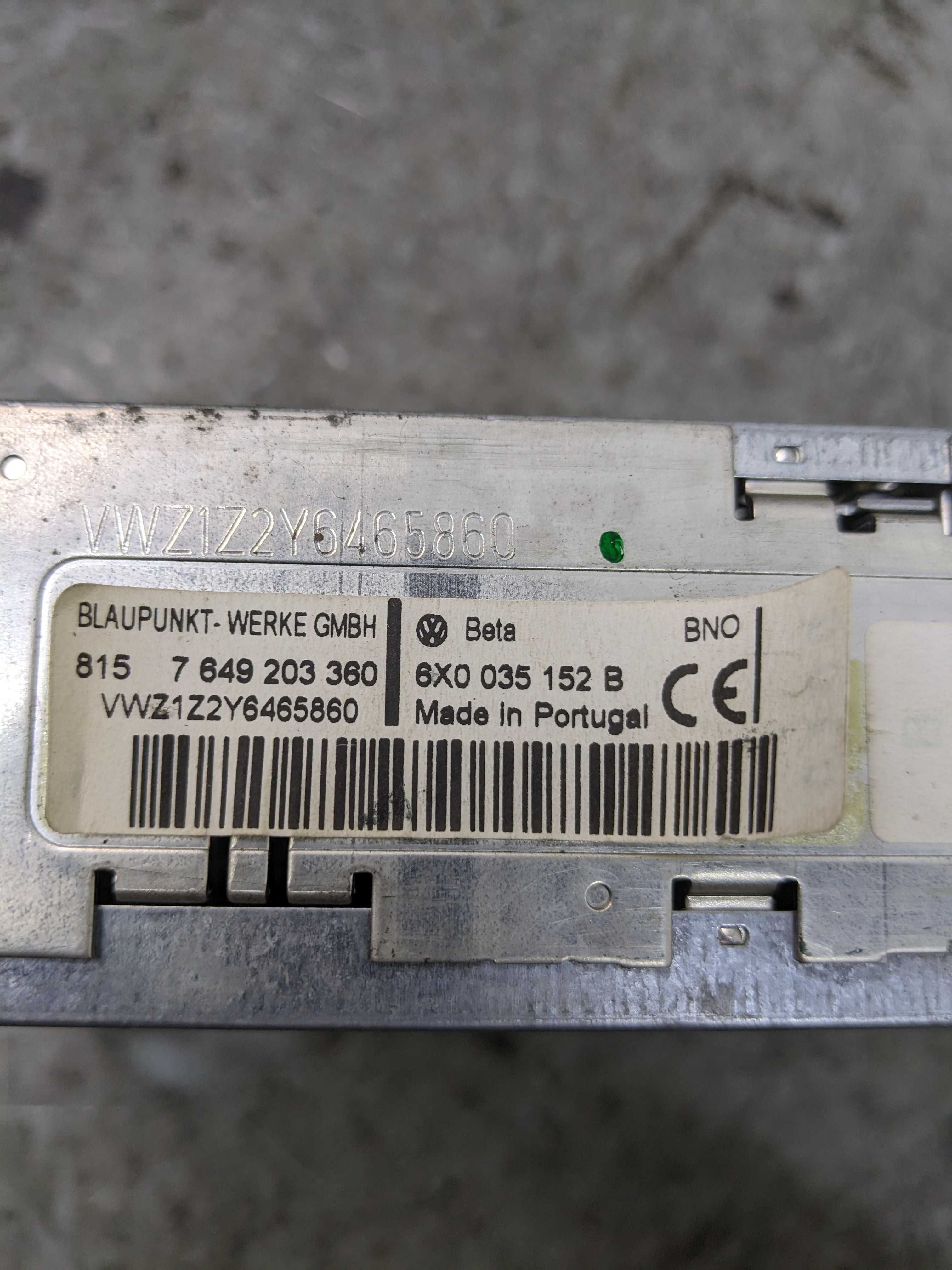 VW Volkswagen Passat B5 Radio Kasetowe Oryginalne Beta