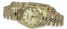 Prześliczny 14k 585 złoty damski zegarek Geneve lw091y