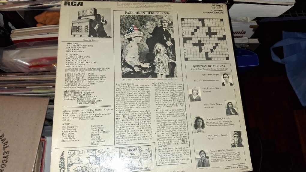 Jefferson airplane Volunteers Lp psych rock garage