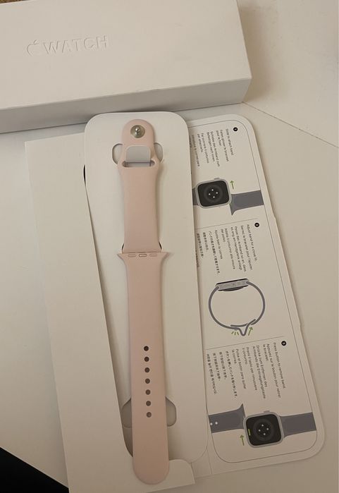 Оригінальний ремінець для Apple Watch, рожевий , 45 мм, розмір M/L