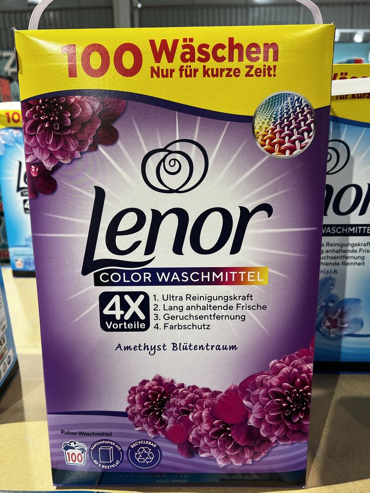 Lenor 100 prań proszek do ubrań kolorowych z Niemiec