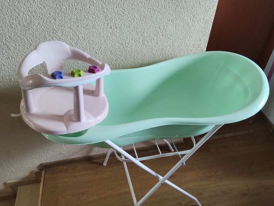 Wanienka+stelaż+ krzesełko do kąpieli