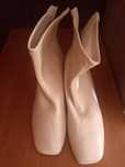 Botas creme cru novas