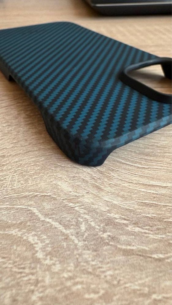 Чехол Pitaka MagEZ 3 Case для iPhone 15 (Black/Blue Twill)