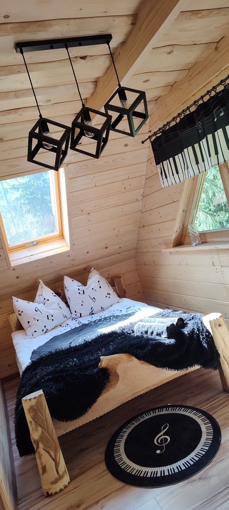 Dom w górach domki domek drewniany wakacje sauna balia Beskidy