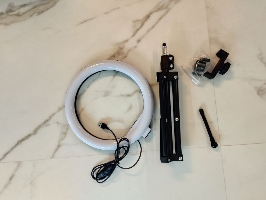 Anel de luz com tripé