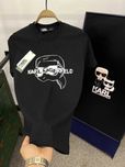 Футболка мужская Karl Lagerfeld (S-XXL) Футболки черные карл с принтом