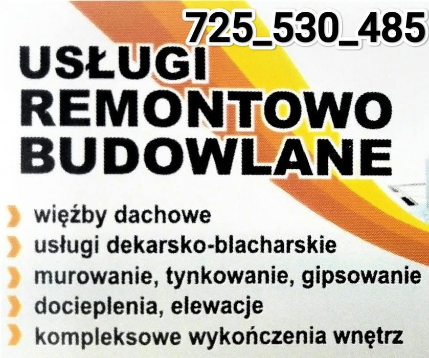 Usługi ogólnobudowlane Dekarskie