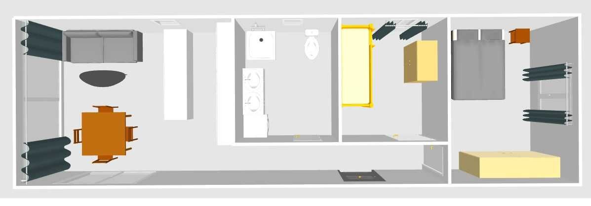 MILANO-dom całoroczny 48m2 + 14 m2